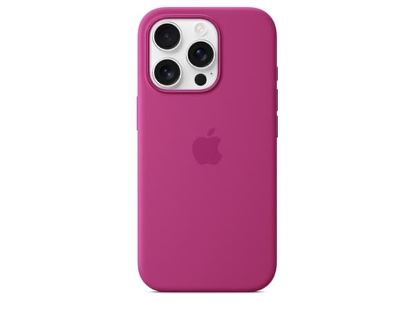 Apple - Baksidesskydd för mobiltelefon - MagSafe-kompatibilitet - silikon - Fuchsia - för iPhone 16 Pro
