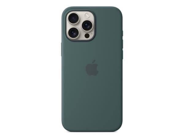 Apple iPhone 16 Pro Max Silicone Case with MagSafe - Lake Green, Cover, Apple, iPhone 16 Pro Max, 17.5 cm (6.9"), Green