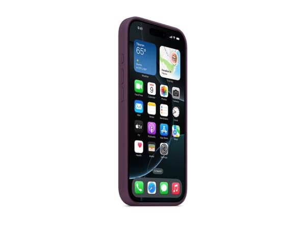 Apple iPhone 16 Pro Silicone Case with MagSafe - Plum, Cover, Apple, iPhone 16 Pro, 16 cm (6.3"), Plum colour