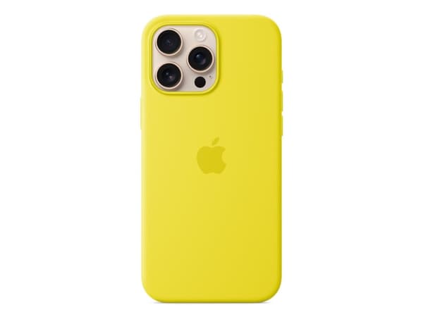 Apple iPhone 16 Pro Max Silicone Case with MagSafe - Star Fruit, Cover, Apple, iPhone 16 Pro Max, 17.5 cm (6.9"), Yellow