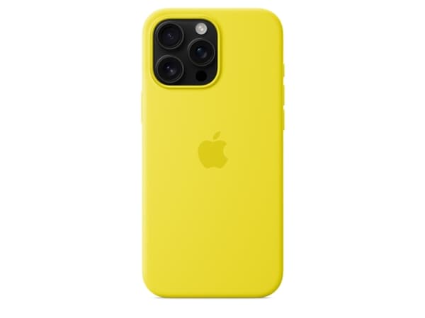 Apple iPhone 16 Pro Max Silicone Case with MagSafe - Star Fruit, Cover, Apple, iPhone 16 Pro Max, 17.5 cm (6.9"), Yellow