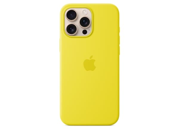 Apple iPhone 16 Pro Max Silicone Case with MagSafe - Star Fruit, Cover, Apple, iPhone 16 Pro Max, 17.5 cm (6.9"), Yellow