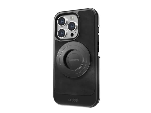 SBS iPhone 15 Lock Pro -älypuhelinkotelo, musta