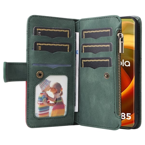 KS Plånboksfodral till Motorola Moto G85 - Grön