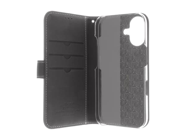 Insmat 650-3278, Flip case, Apple, iPhone 16, 15.5 cm (6.1"), Black