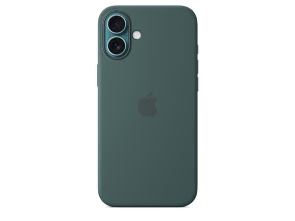 Apple - Baksidedeksel for mobiltelefon - MagSafe-samsvar - silikon - innsjøgrønn - for iPhone 16 Plus