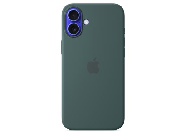 Apple - Baksidedeksel for mobiltelefon - MagSafe-samsvar - silikon - innsjøgrønn - for iPhone 16 Plus