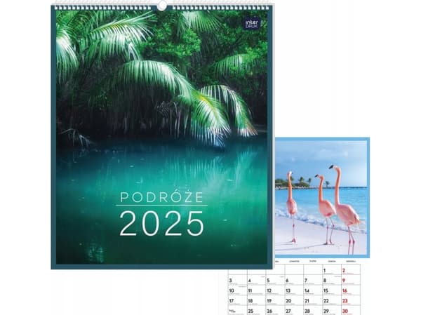 Tavleveggkalender 33,5x40cm Reise