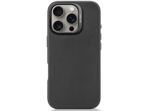 Decoded Leather Case, Etui, Apple, iPhone 16 Pro, 16 cm (6.3"), Sort