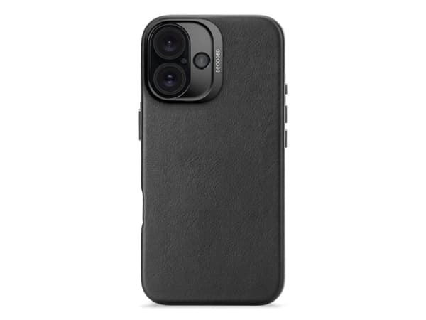 Decoded Leather Case, Cover, Apple, iPhone 16, 15.5 cm (6.1"), Black