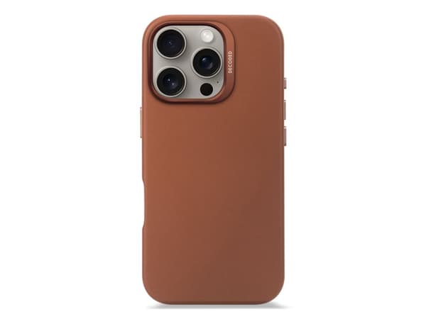 Decoded Leather Case, Omslag, Apple, iPhone 16 Pro, 16 cm (6.3"), Brun