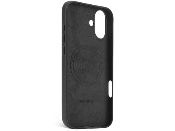 Decoded Leather Case, Etui, Apple, iPhone 16 Plus, 17 cm (6.7"), Sort