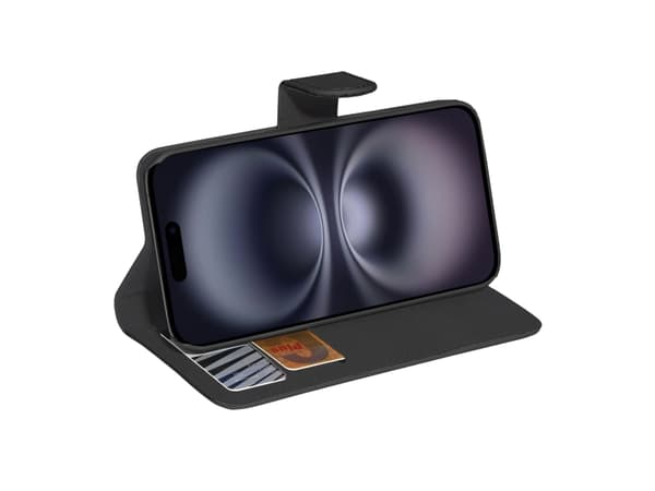 PEDEA 50160990, Plånbok, Apple, iPhone 16 Plus, 17 cm (6.7"), Svart