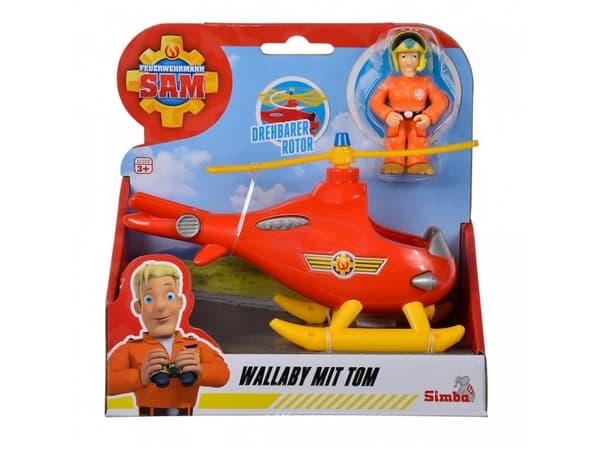 SIMBA brannmann Sam Helikopter Wallaby Minifigur