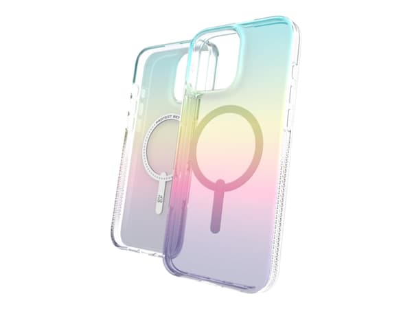 ZAGG Milan Snap - Baksidedeksel for mobiltelefon - MagSafe-samsvar - grafen - iriserende - for Apple iPhone 16 Pro Max