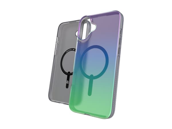 ZAGG Milan Snap - Baksidesskydd för mobiltelefon - MagSafe-kompatibilitet - grafen - ravensfjäder - för Apple iPhone 16 Plus
