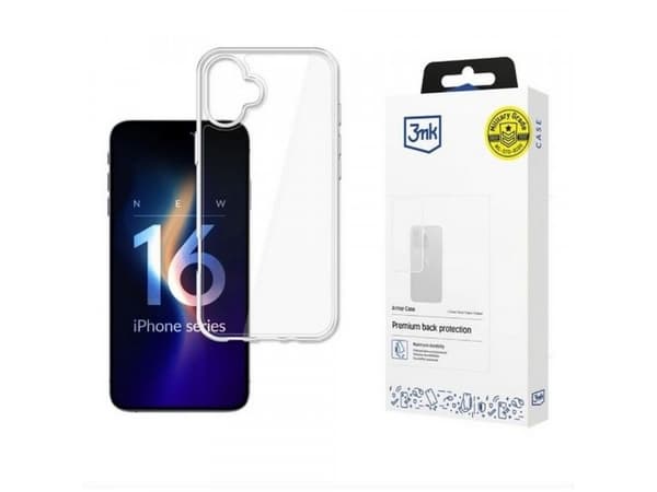 3MK Armor Case, Omslag, Apple, iPhone 16 Plus, 17 cm (6.7"), Transparent