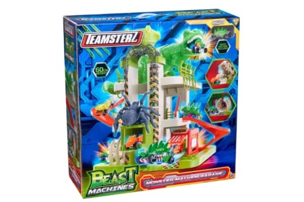 HTI Parkeringsplass / garasje Monsterkaos + 1 TEAMSTERZ racerbil 1417451 p3