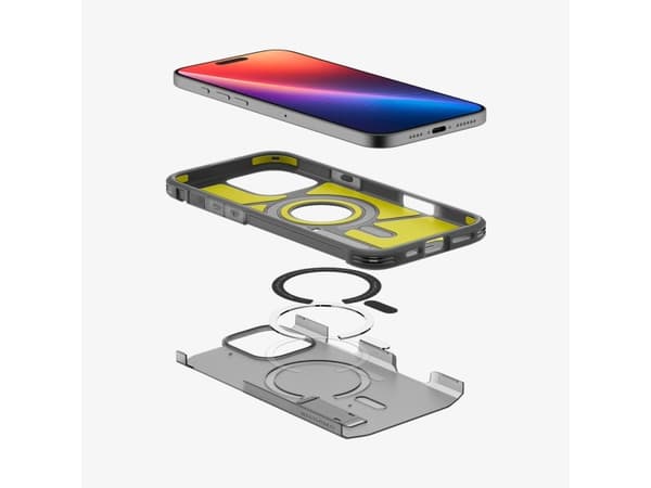 Spigen Tough Armor AI (MagFit), Omslag, Apple, iPhone 16 Pro, 16 cm (6.3"), Svart