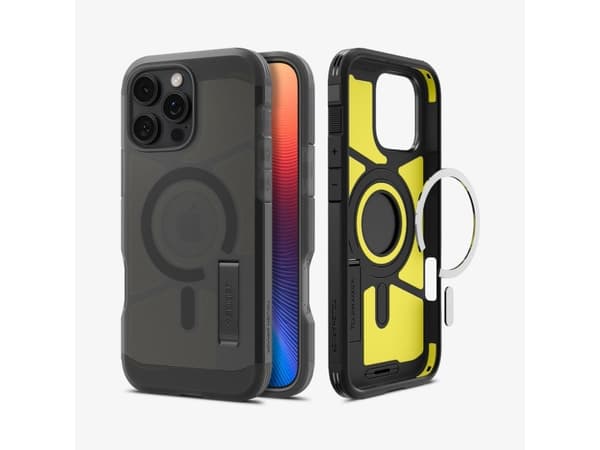 Spigen Tough Armor AI (MagFit), Omslag, Apple, iPhone 16 Pro, 16 cm (6.3"), Svart