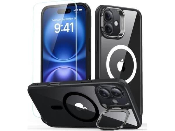 ESR etui ESR Classic Hybrid Kickstand Halolock MagSafe + Szkło hartowane na iPhone 16 - lajittelu