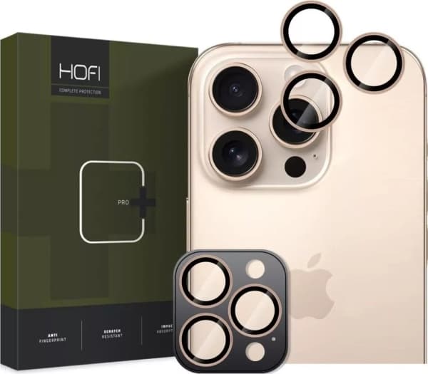 OSŁONA APARATU HOFI CAMRING PRO+ IPHONE 16 PRO / 16 PRO MAX DESERT TITANIUM