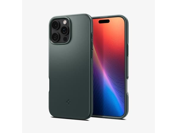Spigen Thin Fit (MagFit), Omslag, Apple, iPhone 16 Pro, 16 cm (6.3"), Grön