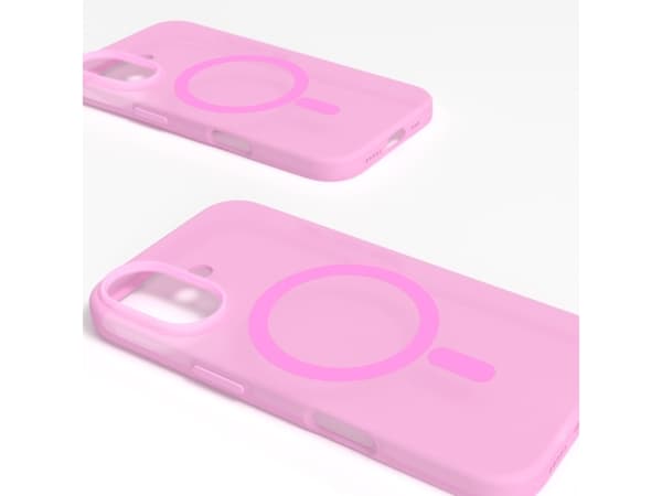 PURO Daylight, Cover, Apple, iPhone 16, 15.5 cm (6.1"), Pink, Translucent