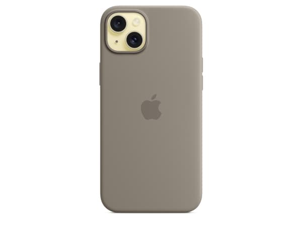 Apple - Baksidedeksel for mobiltelefon - MagSafe-samsvar - silikon - leire - for iPhone 15 Plus