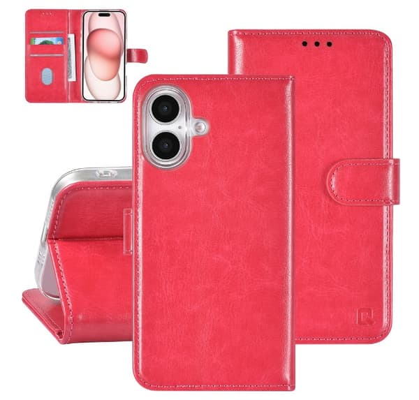 TUNIQ iPhone 16 Fodral Mörkrosa