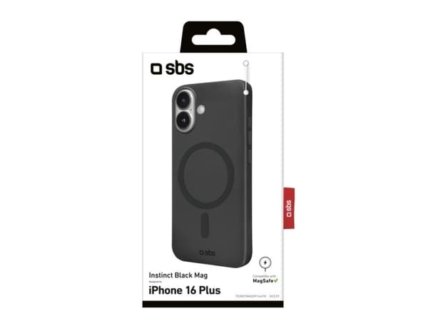 SBS TEINSTMAGIP1667K, Cover, Apple, iPhone 16 Plus, 17 cm (6.7"), Black