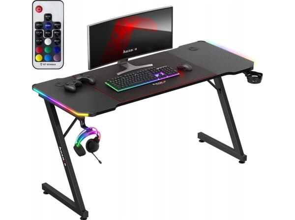 Huzaro Tietokoneen pelipöytä Huzaro Hero 3.3 Rgb Led + Pad Xxl -alusta Xxl
