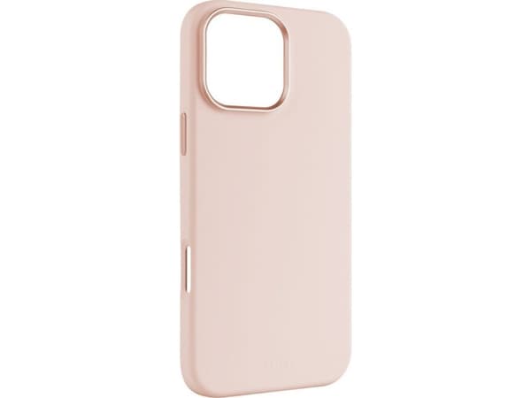 Fixed MagFlow - Baksidesskydd för mobiltelefon - MagSafe-kompatibilitet - flytande silikon - rosa - för Apple iPhone 16 Pro Max