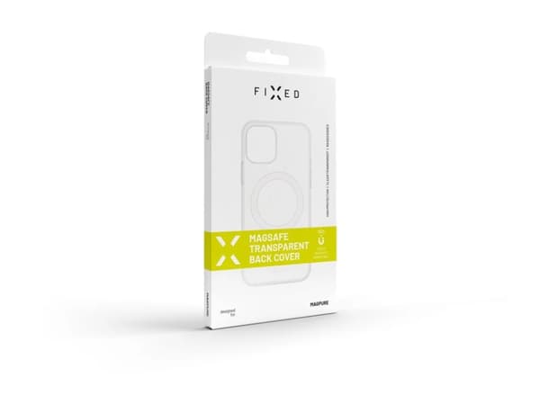Fixed MagPure - Baksidesskydd för mobiltelefon - MagSafe-kompatibilitet - termoplastisk polyuretan (TPU), polykarbonat - klar - för Apple iPhone 16 P