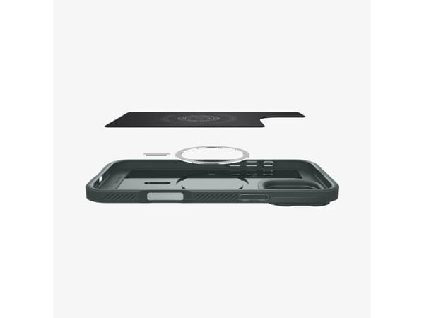 Spigen Optik Armor (MagFit), Omslag, Apple, iPhone 16 Pro, 16 cm (6.3"), Grön