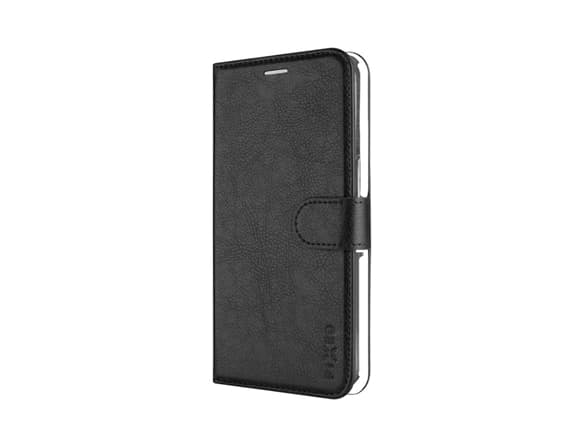 FIXED Opus - Lommebok for mobiltelefon - syntetisk skinn - svart - for Apple iPhone 16 Pro