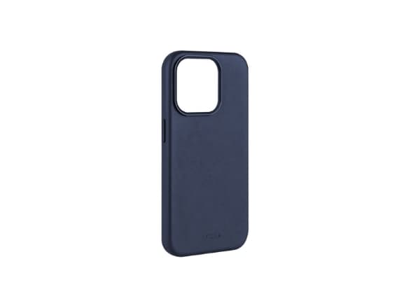 FIXED MagLeather - Baksidedeksel for mobiltelefon - MagSafe-samsvar - ekte skinn - blå - for Apple iPhone 16 Pro Max