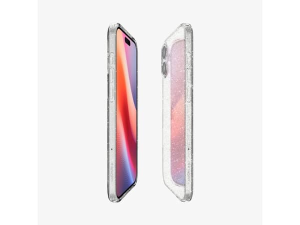Spigen Liquid Crystal Glitter, Omslag, Apple, iPhone 16, 15,5 cm (6.1"), Transparent