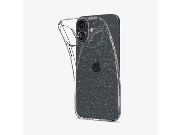 Spigen Liquid Crystal Glitter, Omslag, Apple, iPhone 16, 15,5 cm (6.1"), Transparent