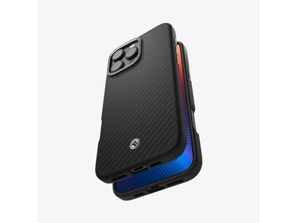 Spigen Enzo Aramid, Omslag, Apple, iPhone 16 Pro, 16 cm (6.3"), Svart