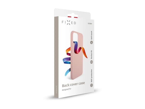 Fixed Story - Baksidedeksel for mobiltelefon - rubberized - bløt gummi - rosa - for Apple iPhone 16 Plus