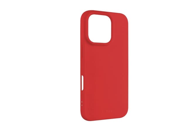 Fixed Story - Baksidesskydd för mobiltelefon - gummibelagd - mjukt gummi - röd - för Apple iPhone 16 Pro