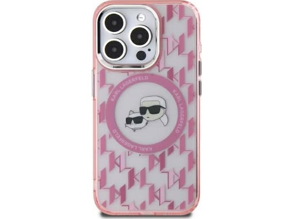 Karl Lagerfeld Karl Lagerfeld Karl Lagerfeld KLHMP16SHMCKMHP iPhone 16 6.1" vaaleanpunainen/vaaleanpunainen IML Monogram Karl&amp;Choupette Head MagS