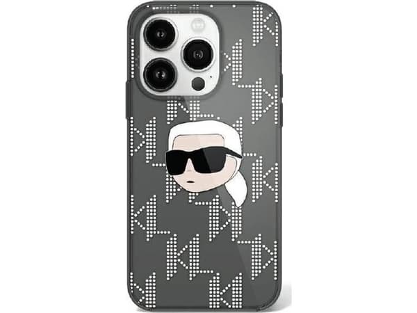 Karl Lagerfeld Karl Lagerfeld KLHCP16SHKLPKHK iPhone 16 6.1" czarny/black hardcase IML Karl Head Electroplated