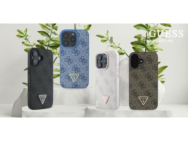 Guess Guess GUHCP16MP4TDPP iPhone 16 Plus 6.7" różowy/pink hardcase Leather 4G Triangle Strass MagSafe