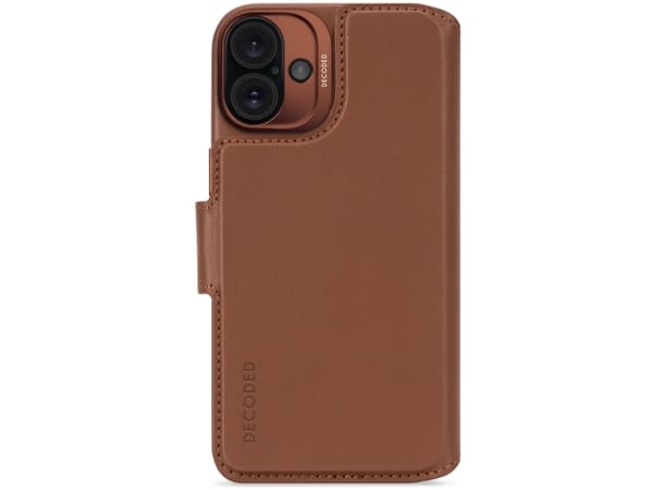 Decoded Leather Detachable Wallet, Plånbok, Apple, iPhone 16 Plus, 17 cm (6.7"), Brun