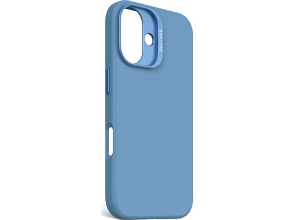 Dekoodattu silikonikotelo, kansi, Apple, iPhone 16, 15,5 cm (6,1"), sininen