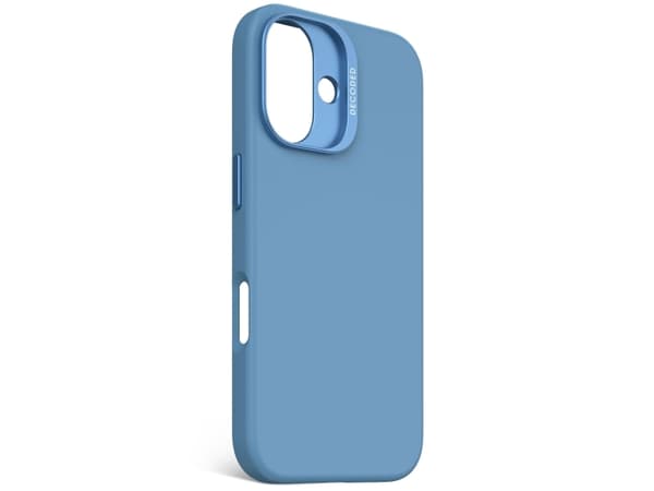 Dekoodattu silikonikotelo, kansi, Apple, iPhone 16, 15,5 cm (6,1"), sininen