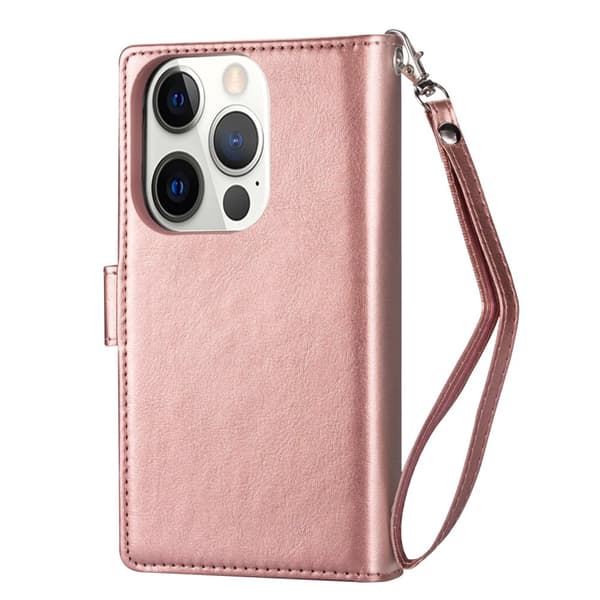 iPhone 15 Pro Max - Effektfullt och Stiligt 9-Kort Plånboksfodral