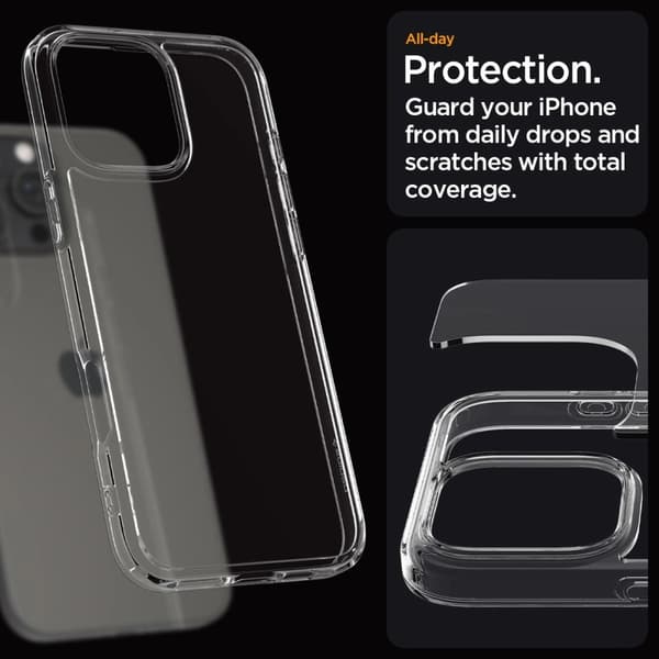 Spigen iPhone 16 Pro Case Ultra Hybrid Crystal Clear